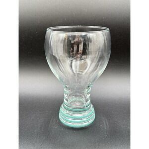 Vintage Fiesta By Homer Laughlin Glass Goblet Light Teal Green 16 Oz EUC